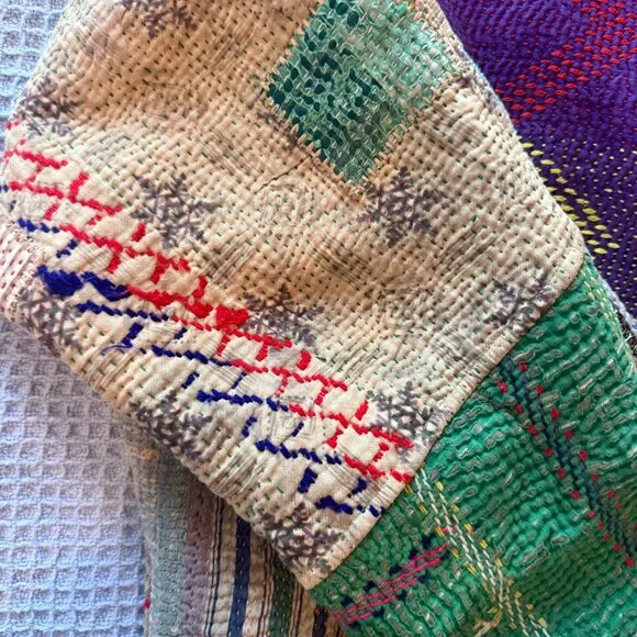 Namai Ladhiya Quilted Patchwork Kantha Jacket - Picture 9 of 10